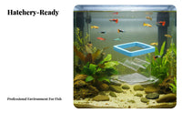 Guppy Breeder Box Two-Way Placement Buoyant Breeder Box Buoyant Aquatic Pet Hatchery High Clearness V-Shaped Divider