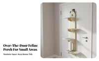 Door Hanging Feline Climber Staggered Levels over the Door Cat Climber Stable Structure for Apartment Dwellers, Small Apartments, Living Room