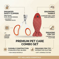 Nail Clippers for Cat Nail Clippers and Dog Nail Clippers, Stainless Steel Puppy Nail Clippers for Small Animals, Non Slip Orange Handle, 1 Pack