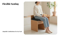 Dining Booth and Chair Set Korean-Inspired Aesthetic Cafe Furniture Minimalist Design Commercial Grade for Dessert Parlors