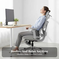 Lumbar Support Ergonomic Chair with Headrest High spine-office Furniture Adjustable Armrests Tilt Function for Remote Workers, gaming enthusiasts, Students, Workstation, Gaming, Study Room