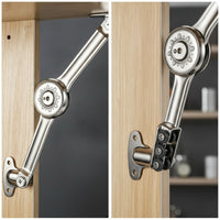 Lift-up Hinge Polished Cabinet Door Lift Stay Cabinet Door Support Arm Mechanical Hardware Corrosion-Resistant for DIYers