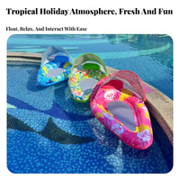 Thickened PVC Material Water Drop Mesh Lounger Comfortable Pool Lounge Chair with Backrest Long-Lasting for Adults, Women, Beach
