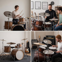 Low Volume Cymbal Silver Silent Practice Cymbal Cymbals Polished Portable for Drummers, Apartment, Rehearsal