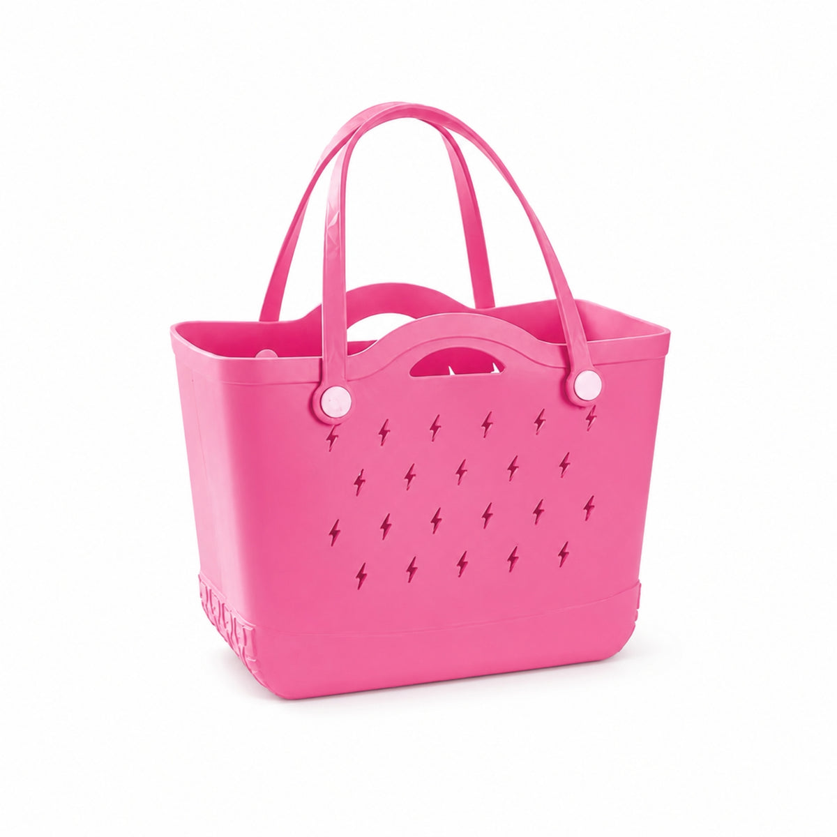 Waterproof Hollow Cutout Tote Washable EVA Tote Bag Long-Lasting Beach Bag with Holes Sandproof for Shopping
