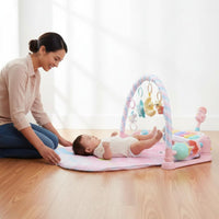 Kick and Play Piano Mat Movable Bed-in-Bed Play Toy Portable Crib Toy Fine Movement Skills Baby Piano Mat Hand-Eye Coordination