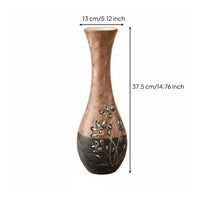2 Pieces Wood Vase Set Centerpiece Home Decor for Office