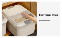Moisture-Proof Airtight Rice Container Safe Rice Storage Container Wide Mouth Design for Kitchen