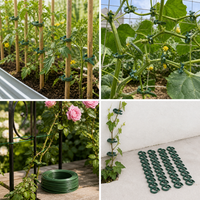 Adjustable Plant Twist Ties and Clips for Garden Support, Reusable Vine Fasteners