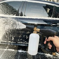 Soap Dispenser for Car Cleaning and Car Wash, Aluminum Alloy Car Foam Lance, 1000ml Capacity Foam Spray, Adjustable Nozzle with Quick Connect