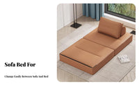 Double-PurposeUse Foldable cuboid Lounger Space-Saving Fold-extendable Sleeper Lounger Multi-Functional Design changeable Seating Minimalist aesthetic & aesthetic for Apartment Dwellers, Students, Young Adults, Small areas, Living Room, Bedroom