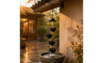 Rain Chain Weather-Resistant Aluminum Rain Chain Outdoor Drainage for Courtyard, Porch