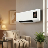 Digital Display Wall-Mounted Electric Heater Wireless Controller Control Electric Wall Heater Air Outlet Home Heating