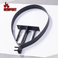 Chimney Bracket Stainless Steel Telescopic Pipe Clamp for Wall-Hung Boilers, Stoves, Water Heaters, Range Hoods