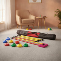 Long-Handled Dry Curling Accessory Set Portable Dry Curling Push Rod for Clubs, Schools, Indoor Practice, Outdoor Training