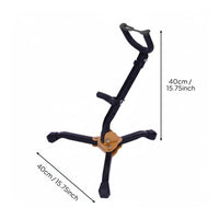 Alto Tenor Sax Stand Simple Assembly Foldable Saxophone Stand Musical Instrument Accessory for Artists, Students, Stage Performance