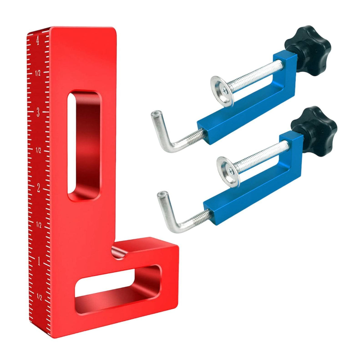 Aluminum Alloy 90 Degree Corner Clamp Cabinet Making Carpentry Corner Clamp Long-Lasting Material Woodworking Tool Adjustable for Carpenters, Woodworkers, Frame Building