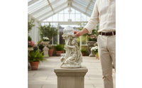 European Style Resin Ornament Detailed Sculpting Celestial Fairy Statue Ornate Mythical Maiden Sculpture for Courtyard, Hotel