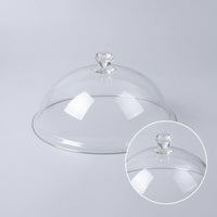 Acrylic Round Food Cover Dustproof Plastic Dish Cover Fresh-keeping Transparent Bowl Lid Pastry Cover