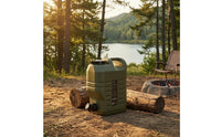 Built-in Handle Spigot Water Jug Screw Cap Portable Water Container Ribbed Side Plastic Jerry Can Molded Grip Cutout