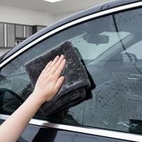 Braided Car Drying Towel Microfibre Cloth, High Absorption Microfiber Cloths for Detailing, Bound Border Lint Car Cleaning Towel