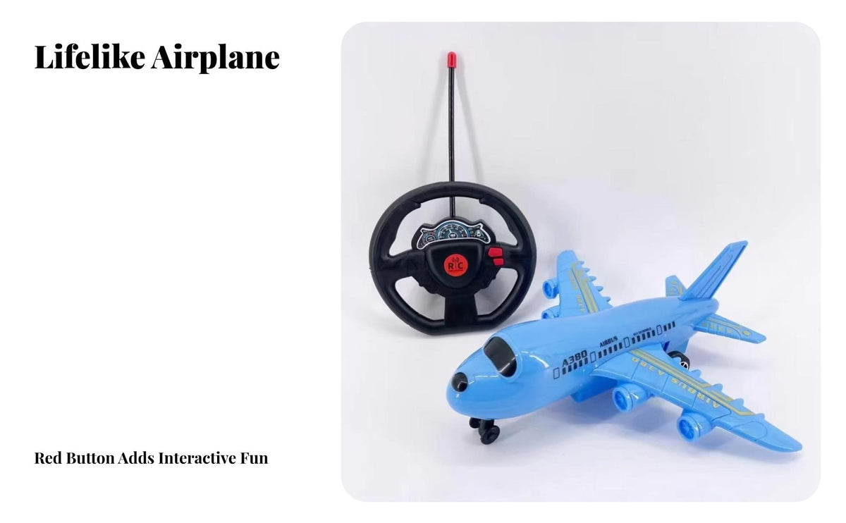 RC Passenger Plane Toy Gift Box Packaging Remote Control Airplane Easy to Toy Plane Driver Able Model Airplane for Children, Kids, Night Flying