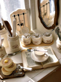 Miniature Dollhouse Kitchen Spice Jar Set for 1/6 and 1/12 Scale Dolls - Vintage Style Model