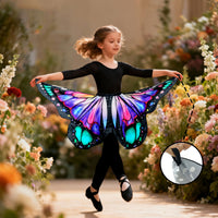 Children's Butterfly Cape and Skirt Set for Halloween, Christmas, Party, Carnival, Role Play, and Dance