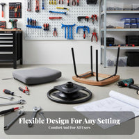 360 Degree rotate Chair Base Easy Installation rotate Chair Replacement Base Furniture Hardware for DIY Enthusiasts