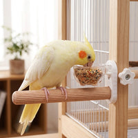 Parrot Perch Grinding Stand Rod, Straight Lumbered Fowl Stand with Sanded Surface for Paw Grinding, Budgie Cockatiel Lovebird Perch to Grind Beak