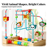 Develops Fine Movement Skills Educational Learning Toy Educational Wooden Bead Maze Hand-Eye Coordination for Babies, Toddlers, Daycare