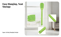 Long Handle Silicone Massage Scraper Ribbed Grip Perforated Massage Board