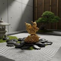 Weather Resistant Realistic Squirrel Sculpture Sturdy Polyresin Resin Squirrel Statue All-Season Decor Yard Art Hand-Painted Details for Lawn, Patio