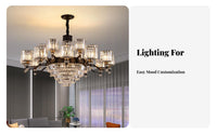 Crystal highlights helical Staircase Light Luxury Design helical Staircase Chandelier Statement Piece Ceiling Fixture Modern aesthetic for Villa Owners, Homeowners, Interior Designers, Living Room, Foyer, attic space