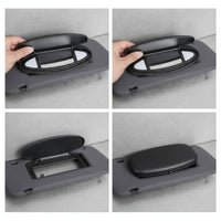 Visor Mirror Assembly Replacement Sun Visor Vanity Mirror with Cover Oval for Vehicle Owners