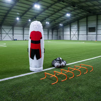 Soccer Training Mannequin with Pump Weighted Base Inflatable Defender Free Kick Wall Portable for Coaches, Target Practice