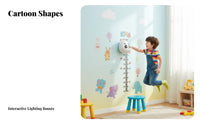 Voice Counting Jump Toy Light-up Wall-Mounted Jump Toy Makes Exercise Fun Jump-and-Touch Pad Height for Young Children, Parents, Indoor Play, Playroom