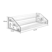 Pin Display Rack Space Saving Anime Merchandise Organizer Multi-Layer Pin Holder for Collectors, Bookshelf