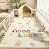 Waterproof Patterned Playpen Mat Non-Slip Floor Protector Scratch-Resistant Pet Supply Moisture-Proof for Dog Owners, Indoors, Living Room