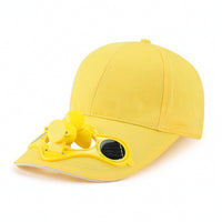 Fan Visor Cap Shielding Cap with Solar Fan Adjustable Handsbattery-Free for Outdoor Workers, Travel, Walking