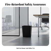 Rectangular Trash Can Retardant Plastic Garbage Bin Plastic Garbage Can Long-Lasting Office Wastebasket Easy to Clean for Home