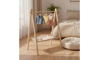 Stable Pet Clothes Rack with Shelf Minimalist Pet Clothes Rack Lightweight Garment Display Stand Compact for Nursery