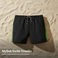 men's Swim Trunks Quick-Fast-Evaporating Athletic Cut Swim Trunks Comfortable Swimming Athletic Briefs for Adults, Swimmers, Hot Spring, Water Sports