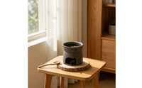 Tea Light Warmer with Bowl Heat-Resistant Ceramic Incense Burner Herb Burner Minimalist Tealight Holder Decorative
