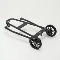Rear Cargo Rack with Wheels Rolling Rear Bike Rack with Rollers Easy to Install for Commuters, Folding Bikes, Commuting, Travel