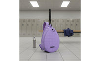 Large Capacity Badminton Backpack Double Shoulder Straps Tennis Backpack Wear-Resistant Quilted Design for Travel