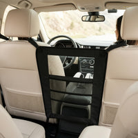 Adjustable Pet Car Barrier Reinforced Car Pet Net Lightweight Divider Black for Road Trips