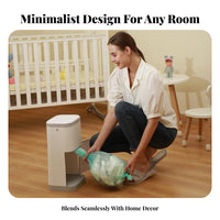 Odor-Resistant Diaper Bin Double Lid Design Close Ed Nappy Disposal System Odor Close Ing Trash Can Hygienic Cat Litter Disposal