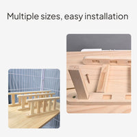 Hardwood Cat Fence Protective Barrier for Cat Enclosure