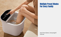 Foot Spa with Intelligent Heating, Automatic Electric Massage, Home Use, Deep Barrel, Easy to Clean